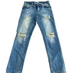 Stella Laguna Beach  Women's Blue Five Pocket Style Distressed Jean size 3 Photo 0