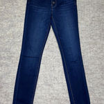 Unpublished Anthropology Jeans Womens Size 24 Dark High Rise Skinny Button Fly Photo 0