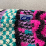 CB Sport Retro women’s Ski Beanie Hat wool knit with Pom Poms Pink Photo 4