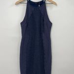 Plenty By Tracy Reese Plenty by Tracey Reese Sheath Dress Lace Panel Navy Blue NEW Womens Size 10 Photo 0