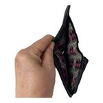 Franco Sarto Women's Black Leather Fold Over Snap Closure Wallet w Change Pouch Photo 7