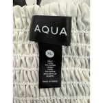 AQUA  Black White Floral Print Midi Dress‎ Sleeveless Women's Size XL Photo 6