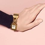 Tory Burch SURREY ROSEGOLD LADIES LOCK WATCH, MESH BAND D6 Photo 9