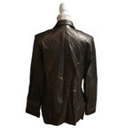 Alfani  Lamb Leather Coat Photo 3