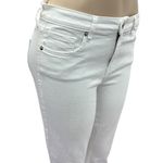 Pistola  White Raw Hem 5 Pocket Cropped Stretch Denim Jeans 29 Waist Photo 3