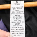 Alex Evenings Floral Blazer Jacket Black Purple Sheer 3/4 Sleeve Size Vintage S Photo 4