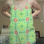 Boutique Green Patterned Tank Top Photo 1