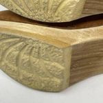 Sven Brown Nubuck Leather Wooden Halter Top High Heel Clog Sandals 36 5.5 6 Photo 12