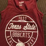 Texas state university bobcats maroon tank top Purple Size L Photo 1
