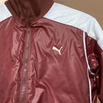 Puma Ski Nationals Vtg look Womens Jacket Size Small Wine/blue Full Zip Photo 1