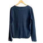 Scotch & Soda Jersey Knit Top Long Sleeves Neck Ties Blue Pullover Jumper Small Photo 1