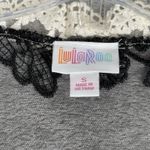 LuLaRoe Sweater Womens Small Black Ivory Lace Chloe Longline Duster Midi Gothic Photo 5