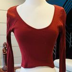 Topshop BROWN RIBBED CROP TOP Photo 3