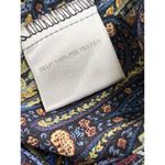 Rose + Olive Paisley Flowy Boho Top Womens Size Medium Balloon Tie Sleeve Retro Photo 6