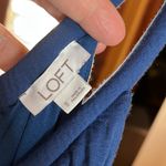Loft  Jumpsuit soft Navy blue sleeveless tie waist with belt pockets Size Small Photo 8