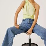 Anthropologie Neon One Shoulder Crop Top Photo 0