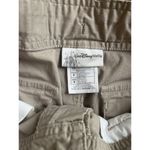Disney Walt World Mickey Mouse Embroidered Khaki Cropped Ankle Pants Size Small Photo 5