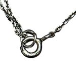 Silver‎ S925 Crystal Pave Disc Pendant Necklace Sterling Silver signed CP Photo 3