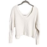 Free People  New Magic Thermal Tee Size XS White Long Sleeve Top Sweater Photo 4