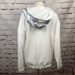 J.Crew Solid Anorak in White and Silver Metallic Photo 6