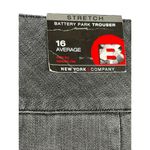 New York Co Battery Park Stretch Trouser Gray Wide Leg Uptown Rise 16 Denim NWT Photo 8