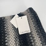 Calvin Klein  Scarf Infinity Loop Knit Yarn Winter Fall One Size Gray Black NWT Photo 1