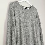 Lord and Taylor Women's Round Neck Long Bishop Sleeve Sweater Grey Size Medium Photo 2