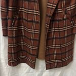 potter's pot  Plaid Brown Women's Jacket Photo 5