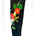 Nike  Women’s Floral Printed Leggings Black Pants Cotton/Spandex Photo 2