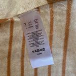 Free People  We the Free Striped Short Sleeve Shirt Knit Size Med NWOT Tan Photo 4