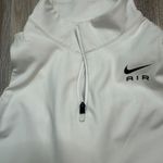 Nike Air Swoosh 1/2 Zip White Sports Bra, Size 2XL Photo 6
