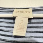 Chico's Chico knit top striped blue women size 2 Photo 6