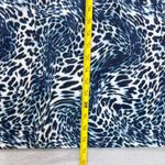 Berydress Blue White Animal Print Wrap Dress Sz Large 3/4‎ Sleeve Women's Midi Photo 4