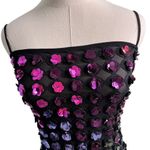 Cynthia Rowley Bella Sequin Appliqué Dress flower mini sheer stretch size 2 XS Photo 5