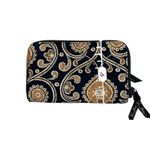 Vera Bradley  2008‎ "Caffe' Latte" Hope Toile Hidden Wristlet Wallet Brown Black Photo 5