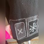 Coldwater Creek  holiday snowflake sweater 1/4 zip front medium Photo 2