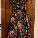 Grace Elements  Black and Pink Floral Dress Photo 0