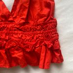 Sim & Sam Red ruffle tank top Photo 1