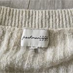 Women’s Cream Button Front Cropped Cardigan Sweater Top Preppy Soft Crop Size Size M Photo 9