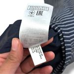 Banana Republic Navy Blue White Striped Off Shoulder Mini Dress - Large Photo 8