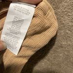 Aerie  Tank Top Womens XL Ribbed Tan Henley Shirt Basic Fitted Layering Photo 3