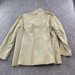 DKNY  Classic Beige Suede Blazer Jacket Womens Size Medium Button Front Pockets Photo 5