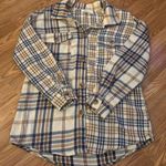 No Comment  Plaid Flannel Shirt Size Medium Photo 0