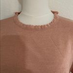 Paige Triste Metallic Ruffle Trim Top in Peach Metallic, Size XL, NWT Photo 8