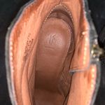 Frye  Madeline Brown Suede Leather Short Ankle Booties Heels Cowgirl Western  7M Photo 9