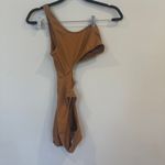 SKIMS  Swim One Shoulder Monokini in Almond Photo 2
