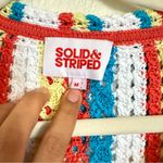 Solid & Striped  The Lola Pullover Crochet Long Sleeved Split Cuffs Photo 7