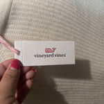 Vineyard Vines Cashmere sweater split hem wide sleeve crew neck Ivory Large NWT Photo 2