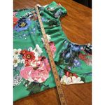 Xhilaration  Off Shoulder Ruffle Floral Green‎ Top Short Sleeve Size S Photo 5