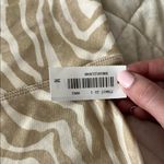 Zebra Print Women's Biker Shortd Tan Size M Photo 1